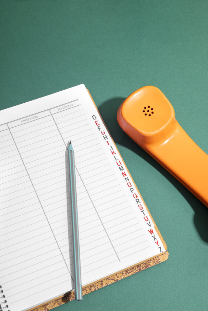 flat lay book green background